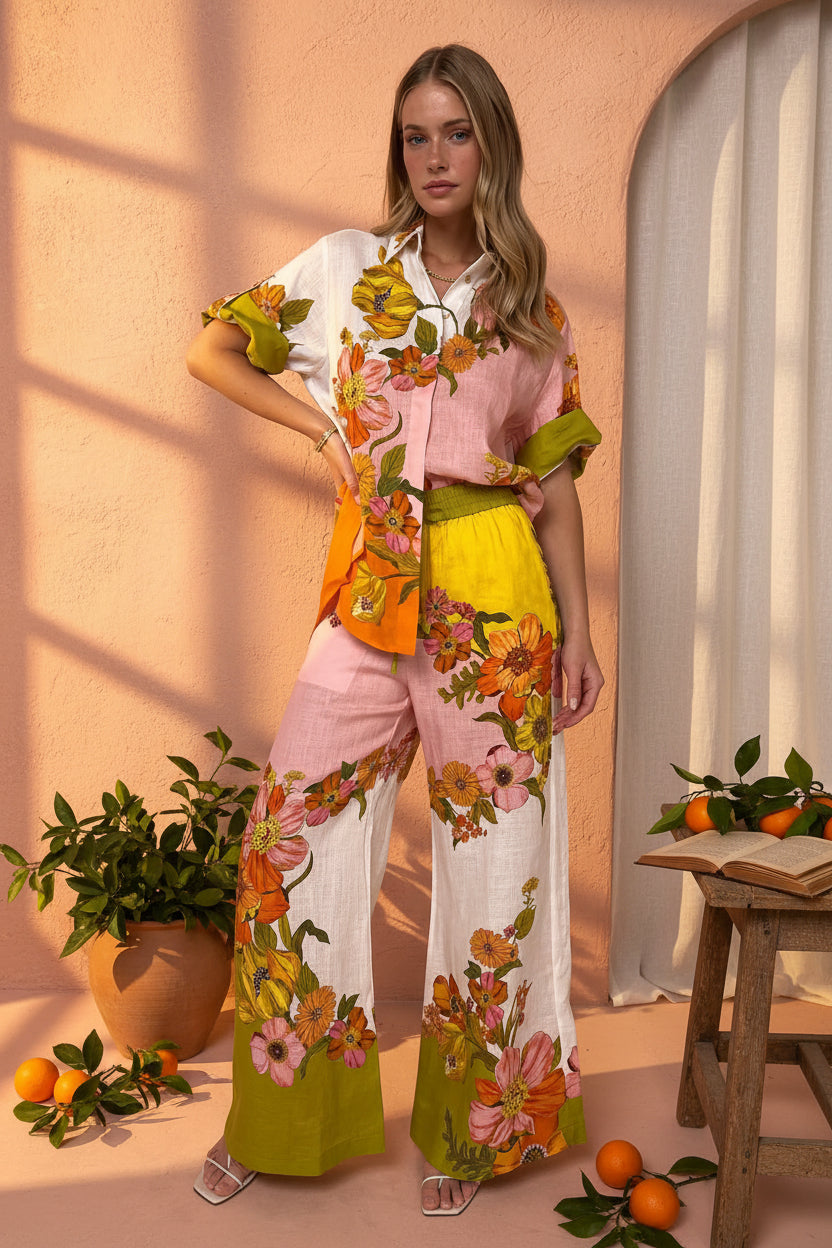 Jardín Cotton Linen Set