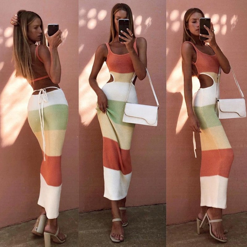 Siete Colores Stripe Dress