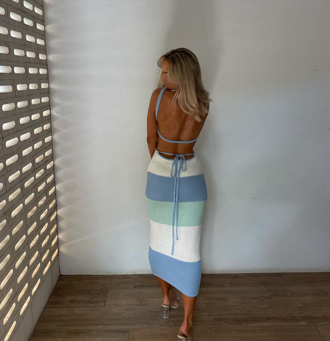 Siete Colores Stripe Dress