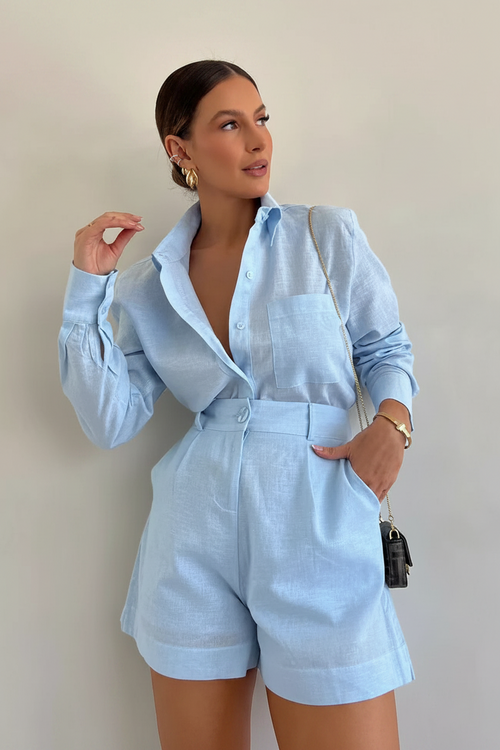 Mujer Moderna Blazer & Shorts Set