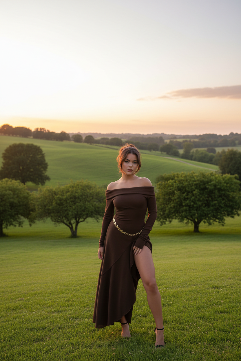 Cantabria Ruffled Long Dress