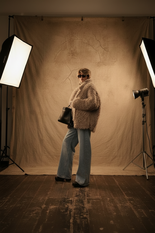 Arctic Grace Lamb Wool Overcoat