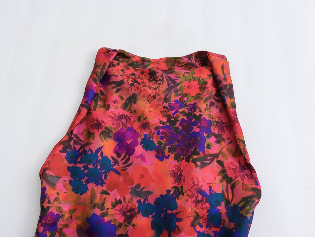 Alba Silk Satin Dress