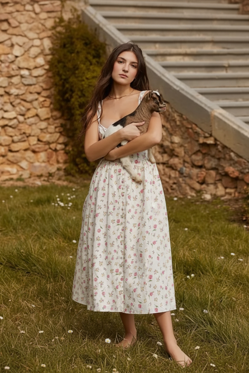 Montana Floral Button Dress