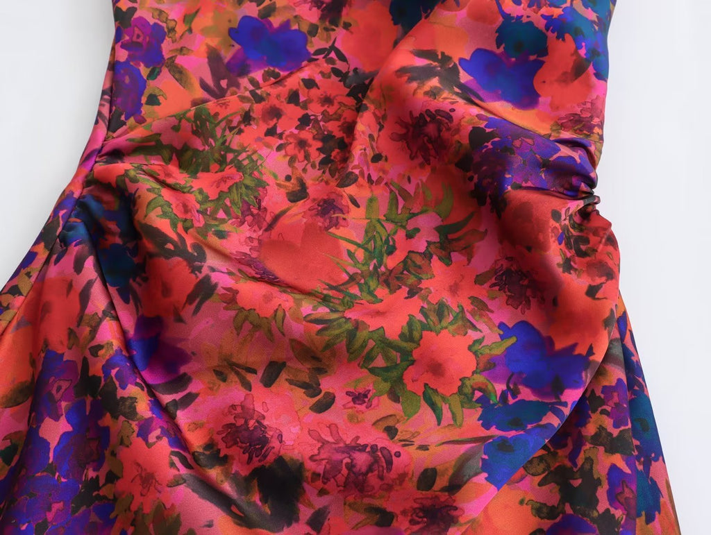 Alba Silk Satin Dress