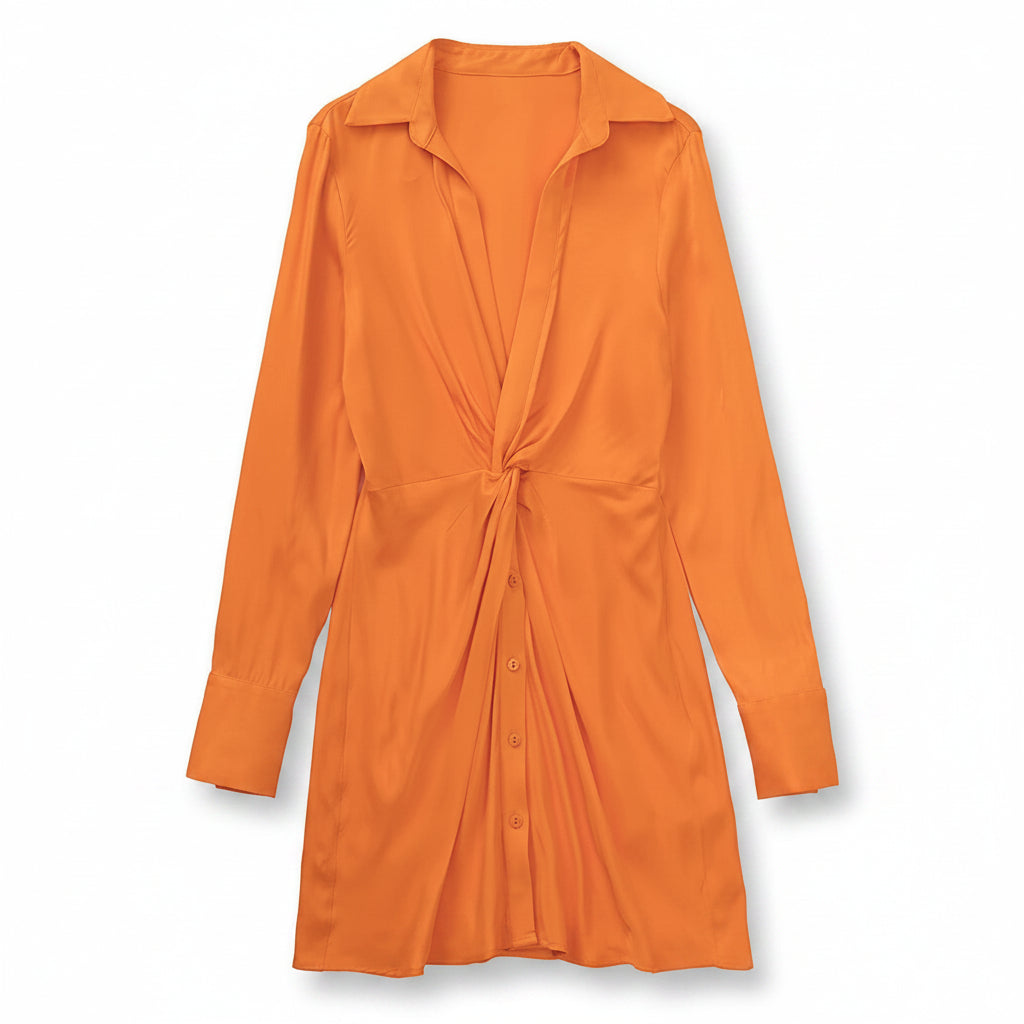 Peñíscola Silk-Satin Dress
