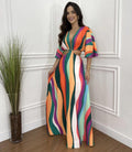 El Sol Stripe Maxi Dress