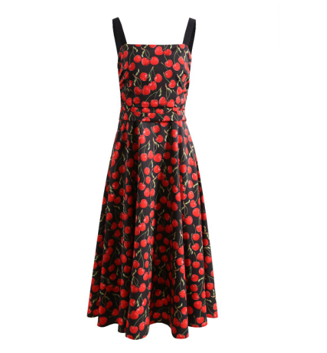 Lucia Cherry Belt Dress