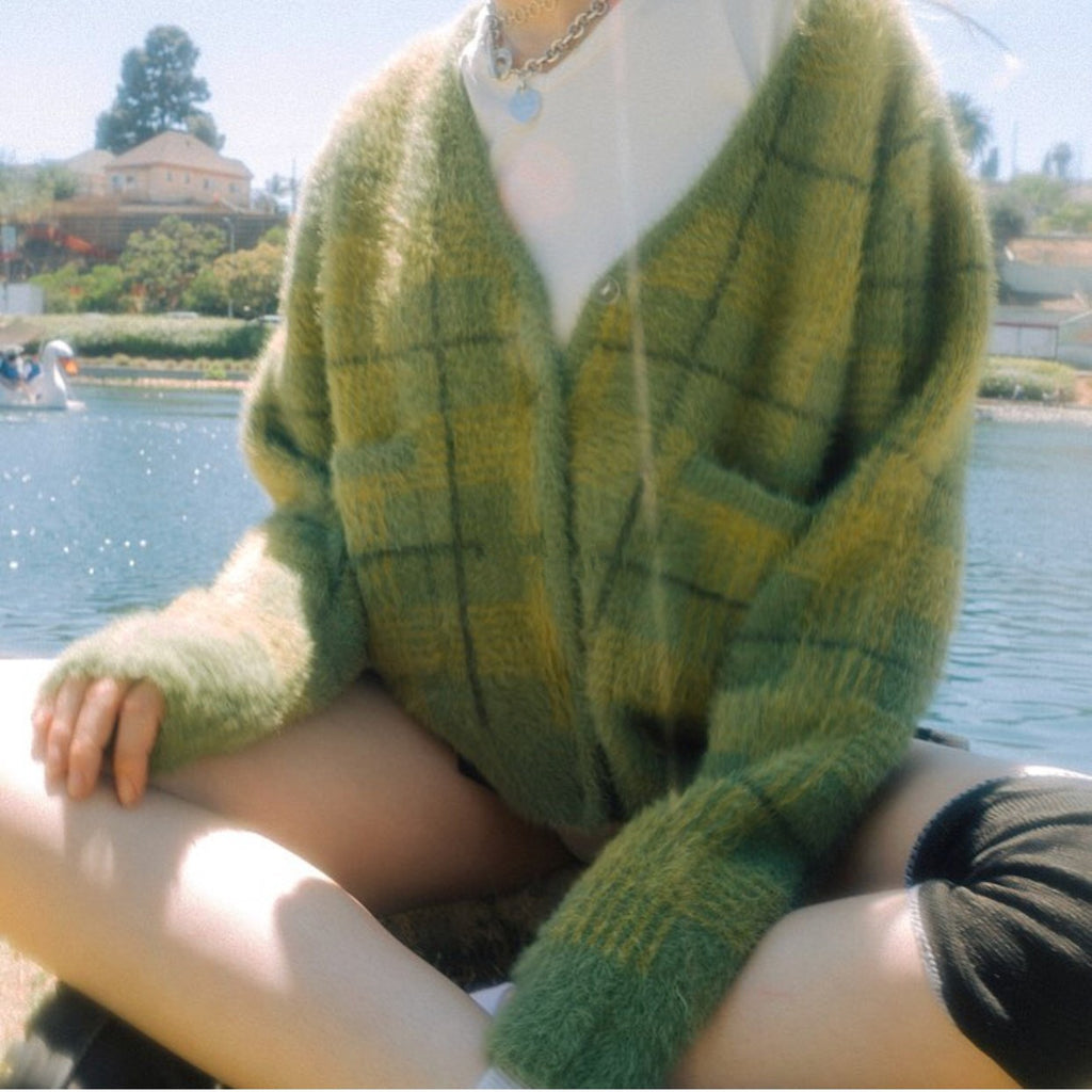 Noa Plaid Cardigan Jacket
