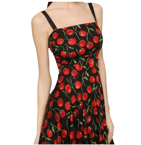 Lucia Cherry Belt Dress