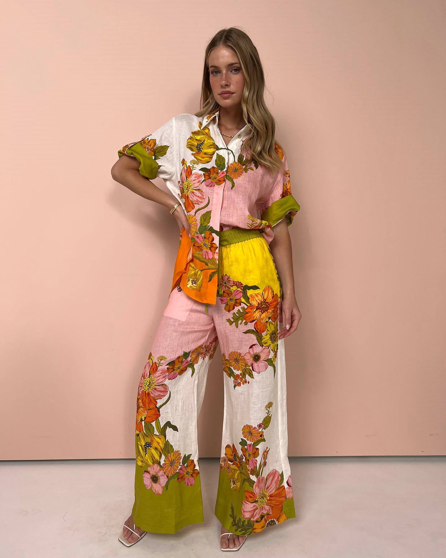 Jardín Cotton Linen Set